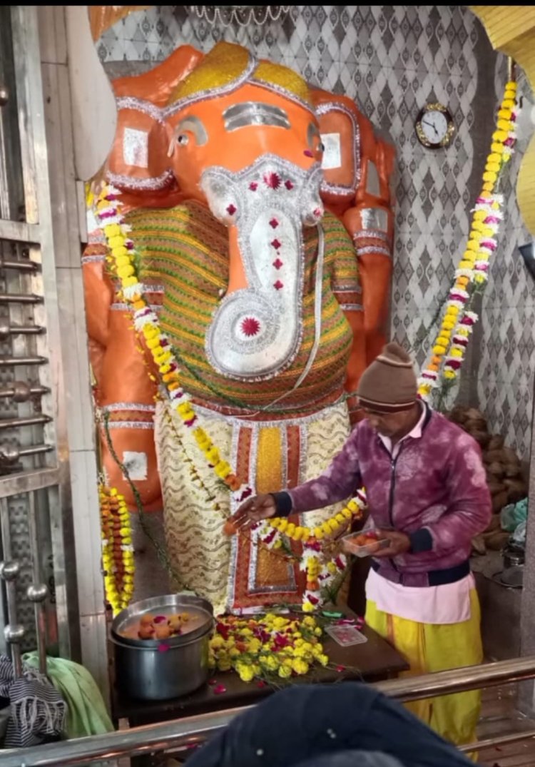 श्री गणेश चतुर्थी पर विशेष :  तपस्वी मुद्रा की 368 वर्ष पुरानी  चमत्कृत प्रतिमा है श्री उकाला गणेश