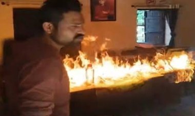 आक्रोश की आग : शासकीय योजनाओं का लाभ नहीं मिलने से आहत गोपाल ने पंचायत भवन में लगाई आग