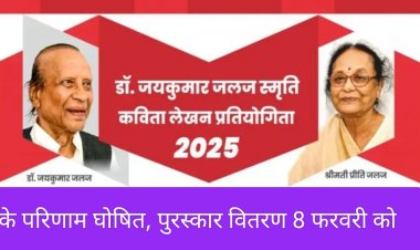 साहित्य सरोकार : डॉ. जयकुमार 'जलज' स्मृति कविता प्रतियोगिता के परिणाम घोषित