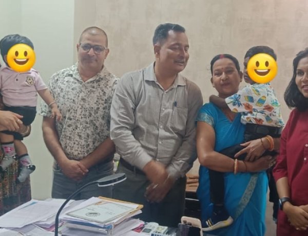 मिशन वात्सल्य : दो निराश्रित शिशुओं राजा और आदित्य को मिला नया आशियाना