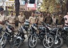 कामयाबी : चोरी की गई 9 मोटरसाइकिल के साथ विकास सहित तीन नाबालिगों को किया गिरफ्तार