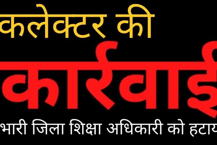 कलेक्टर की कार्रवाई :  प्रभारी जिला शिक्षा अधिकारी अनीता सागर को हटाया