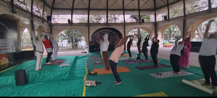 सेहत सरोकार : गुलाब चक्कर में 11 दिवसीय योग शिविर शुरू