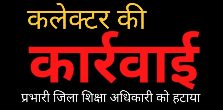 कलेक्टर की कार्रवाई :  प्रभारी जिला शिक्षा अधिकारी अनीता सागर को हटाया