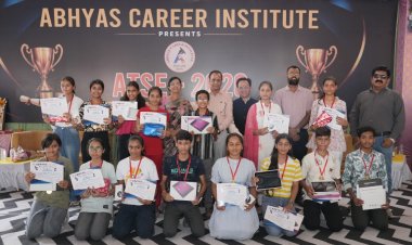 अभ्यास प्रतिभा खोज परीक्षा (ATSE) का परिणाम घोषित : जानकी मंडप में गूंजी तालियां, प्रद्युम्न, ऋतिका, हर्ष और प्रियांशु बने टॉपर
