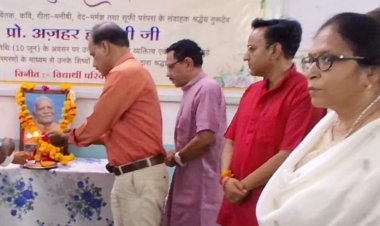संस्कारवान पीढ़ी के निर्माता थे प्रो. हाशमी 