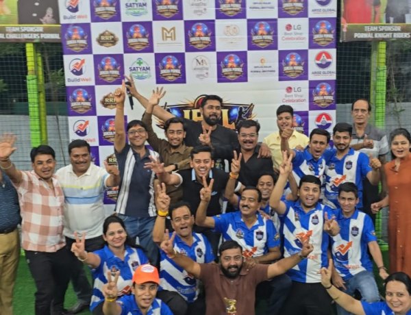 खेल सरोकार : पोरवाल नाइट राइडर्स ने शानदार प्रदर्शन करते हुए RRP फाइटर्स को 36 रनों से हराकर JPPL-1 के पहले संस्करण का खिताब किया अपने नाम