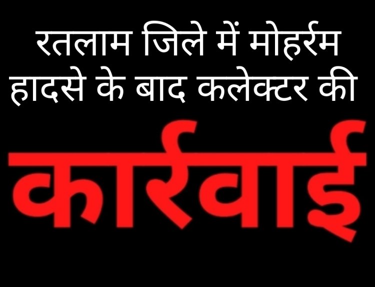 कलेक्टर की कार्रवाई : मोहर्रम जुलूस के दौरान हुए हादसे के विद्युत मंडल के जिम्मेदारों पर कार्रवाई