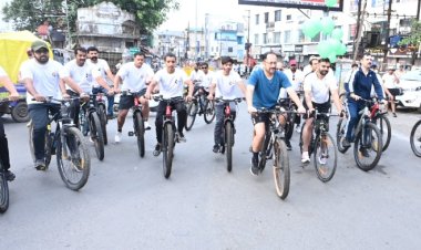 सामाजिक सरोकार : SYS साइक्लोथॉन में दौड़ीं साइकिलें
