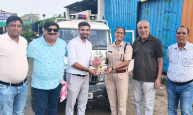 पदोन्नति पर सम्मान: जावरा यातायात सूबेदार मोनिका ठाकुर बनीं आर.आई.