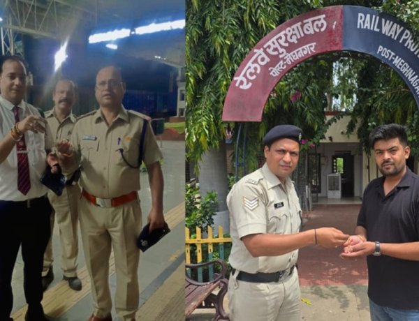 रेलयात्री सरोकार : ट्रेन में खोया मंगलसूत्र आरपीएफ एवं टिकट चेकिंग स्टाफ की तत्परता से मिला, यात्री को सौंपा