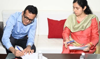 नवागत कलेक्टर अजय कटेसरिया ने किया पदभार ग्रहण