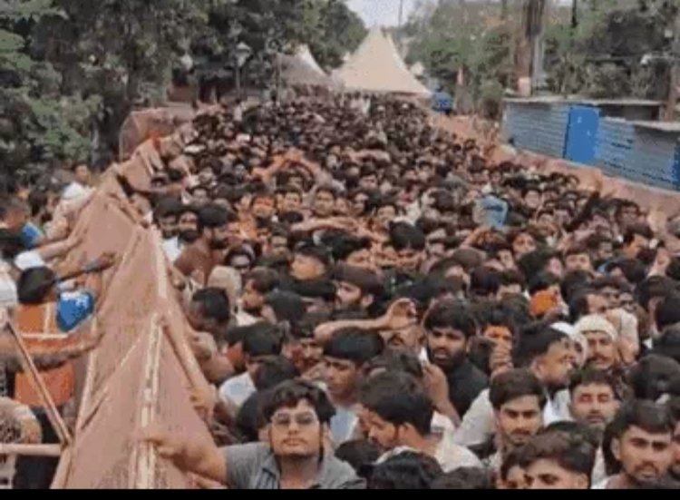 श्री नागचंद्रेश्वर मंदिर परिसर में करंट की अफवाह से मची भगदड़