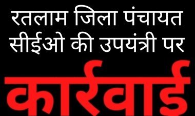 मामला त्रुटिपूर्ण प्राक्कलन का : जिला पंचायत सीईओ की सख्त कार्रवाई