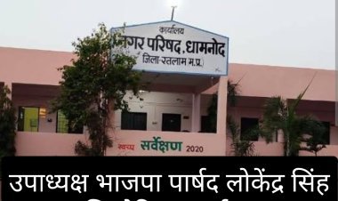 कलेक्टर की बड़ी कार्रवाई:  धामनोद नगर परिषद उपाध्यक्ष लोकेन्द्रसिंह सिसोदिया पार्षद पद से बर्खास्त