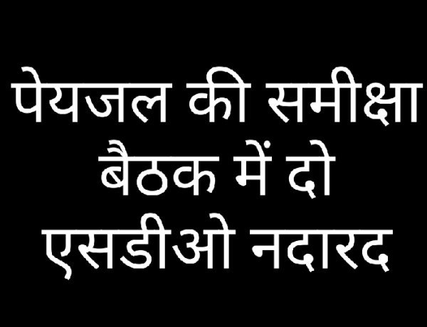 कलेक्टर का कड़ा रुख: पेयजल समीक्षा बैठक में 3 में से 2 SDO गैरहाजिर, बैठक करना पड़ी निरस्त