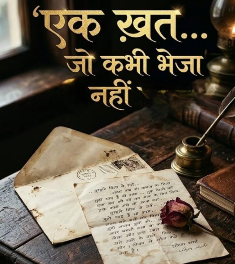साहित्य सृजन : एक ख़त जो कभी भेजा नहीं मैंने