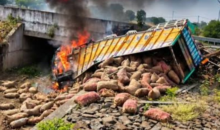 ​दिल्ली-मुंबई 8-लाइन एक्सप्रेसवे पर बड़ा हादसा